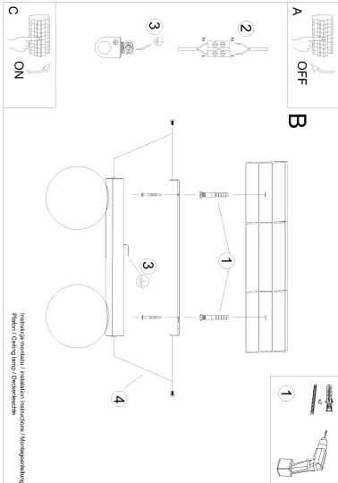 Sollux SL.1147 - Mennyezeti lámpa YOLI 2xG9/12W/230V fehér