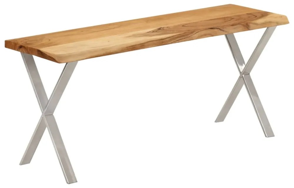 tömör akácfa pad természetes éllel 105 cm
