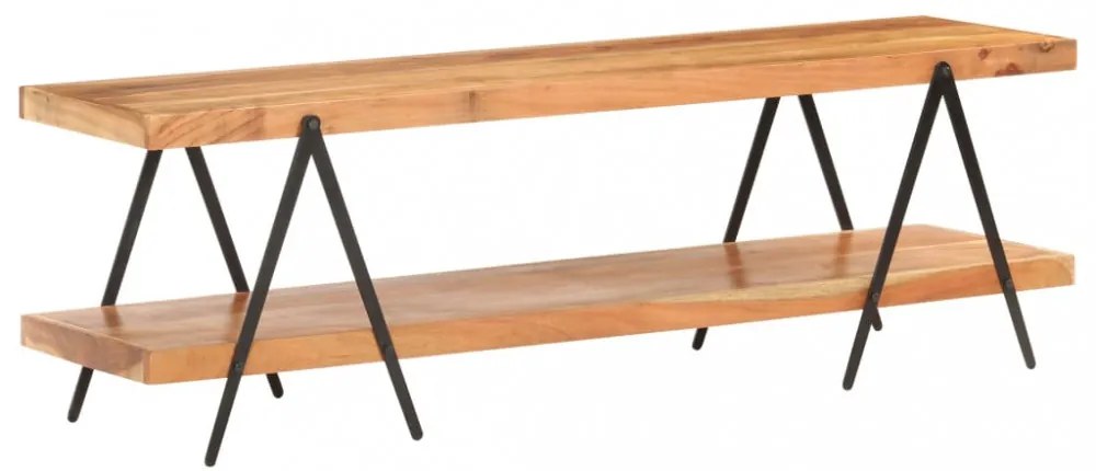 tömör akácfa TV-szekrény 160 x 40 x 50 cm