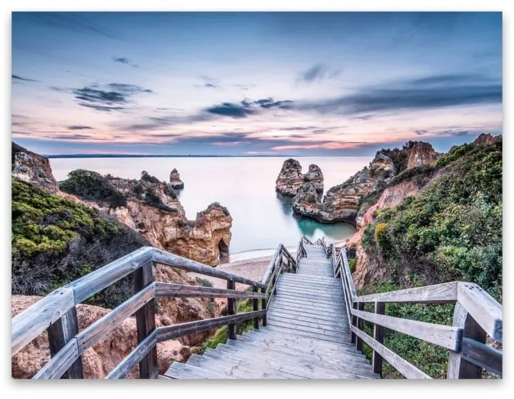 Canvas Praia fali kép, 85 x 113 cm - Styler