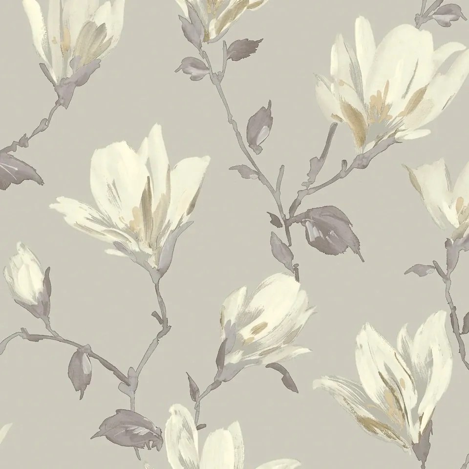 Arthouse Signature 2 Lily Floral bézs-fehér virágos papír tapéta – 925005
