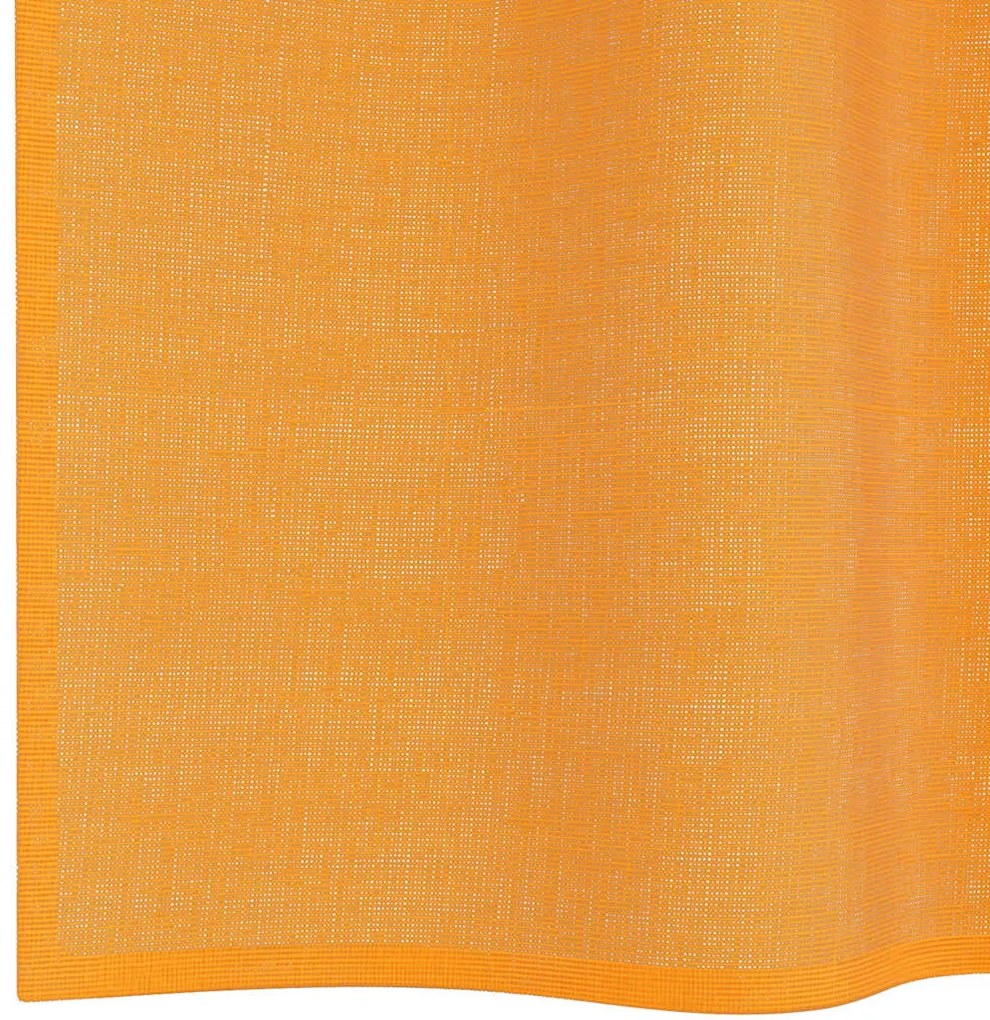 2 db narancssárga fátyolfüggönyök rojtokkal 140x260 cm