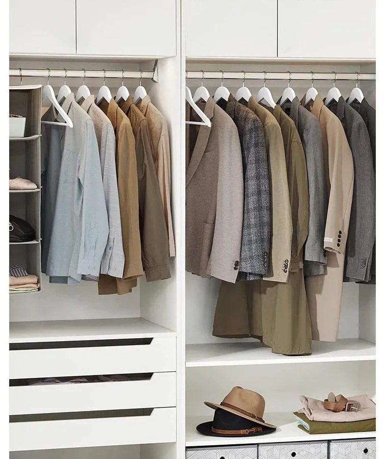 Faakasztók, 10 db -os csúszásmentes vállfák, fehér