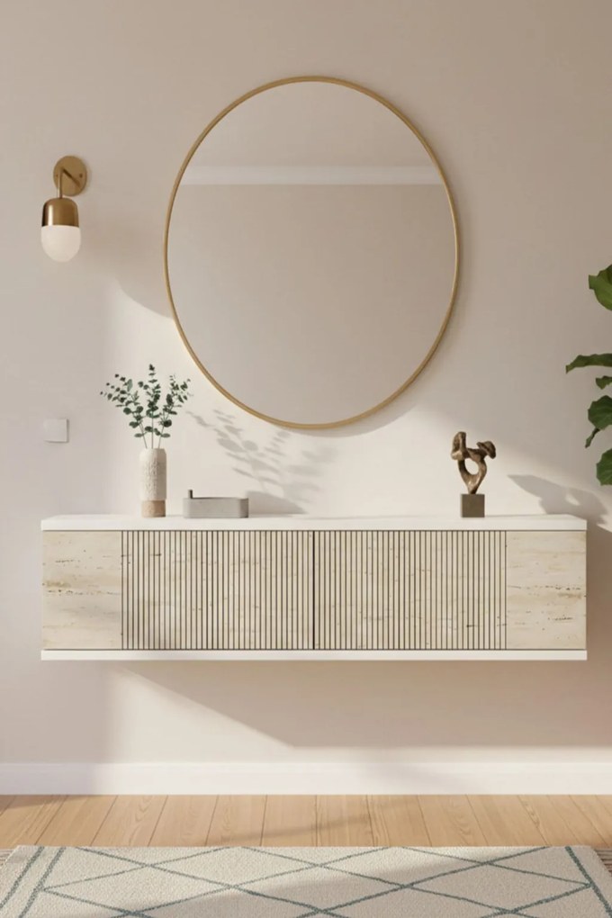 Corsa 120 - White, Travertine