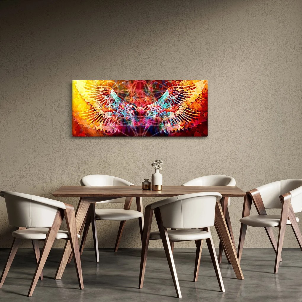 Kép - Merkaba szárnyakkal, absztrakció (120x50 cm)