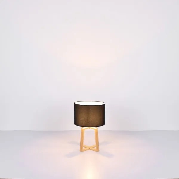 Globo 21621B - MORITZ asztali lámpa 1xE14/40W/230V fekete