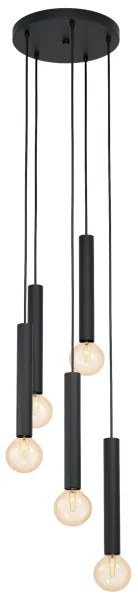 Eglo 98058 - Csillár zsinóron CORTENOVA 5xE27/60W/230V
