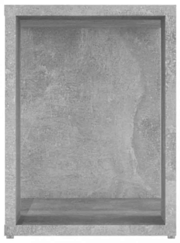 betonszürke szerelt fa TV-szekrény 80 x 24 x 32 cm