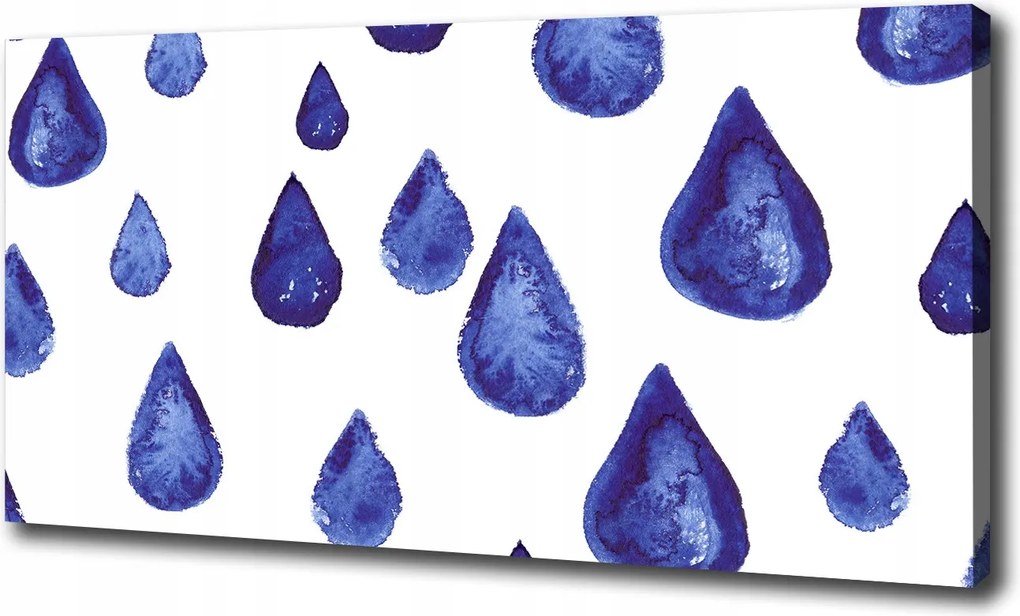 Vászonkép Kék cseppek 100x70 cm
