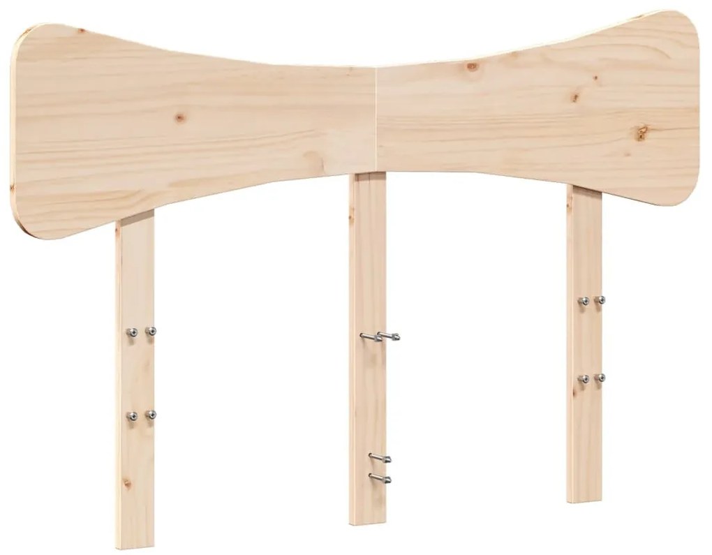 tömör fenyőfa fejtámla 135 cm
