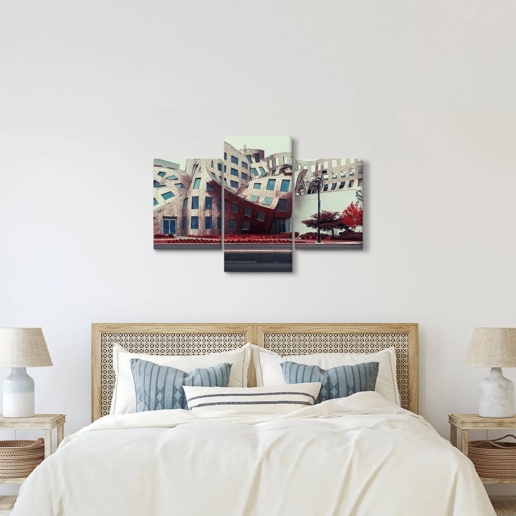 Kép - építészeti épület (90x60 cm)