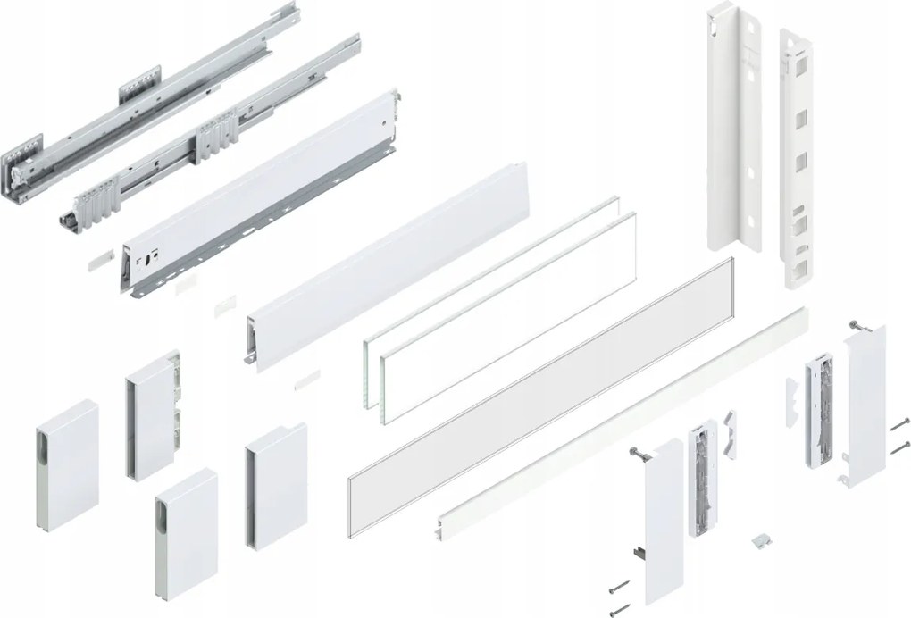 Blum Fiók Merivobox 600 Magas E belső fehér 70kg