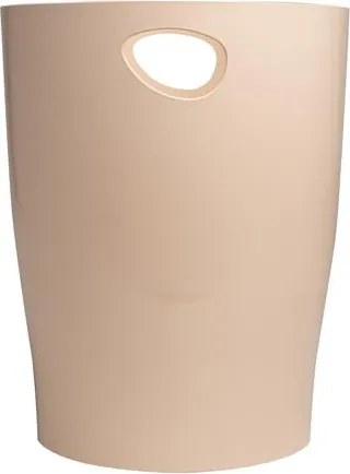 Papírkosár, 15 liter, PP, EXACOMPTA Ecobin Skandi, nude (EX45331D)