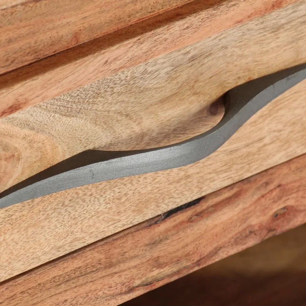 tömör akácfa dohányzóasztal 110 x 52 x 45 cm