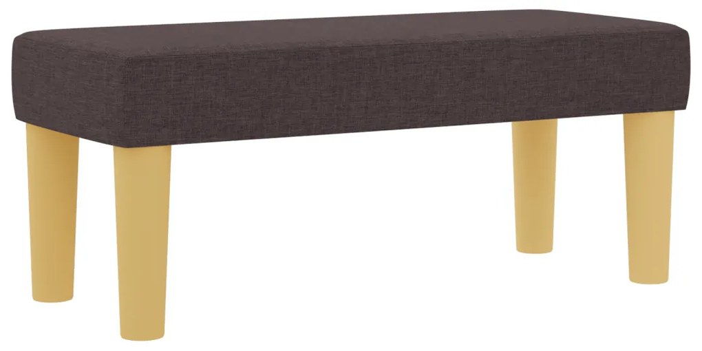 Boxspring Ágy Matrachoz és Padhoz Sötétbarna 100x200 cm Szövet