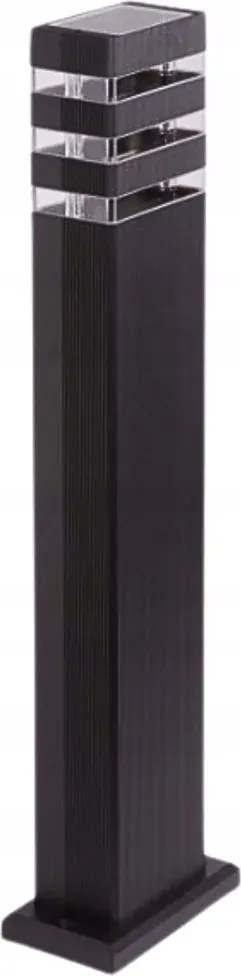 Kültéri álló kerti lámpa fekete csíkos oszlop 60 cm IP44 Ecolight