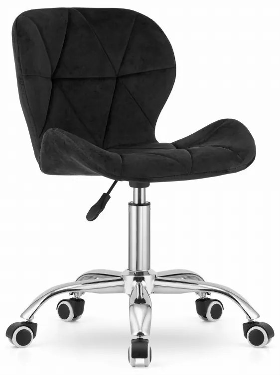 Dolgozószobai szett – összecsukható íróasztal ZARIMO 80×40 cm sonoma tölgy + irodai szék AVOLA VELVET fekete