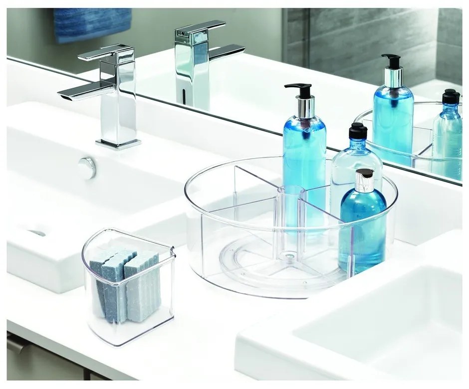 Átlátszó kerek tárolódoboz, Ø 29 cm - iDesign The Home Edit