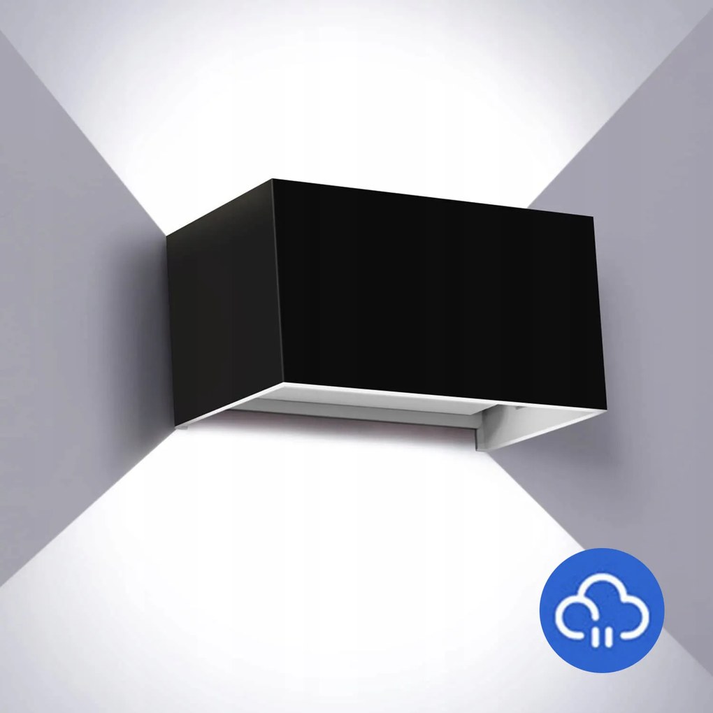 Homlokzati fali lámpa Led fali lámpa IP65 kültéri kerti Felső Alsó 24W