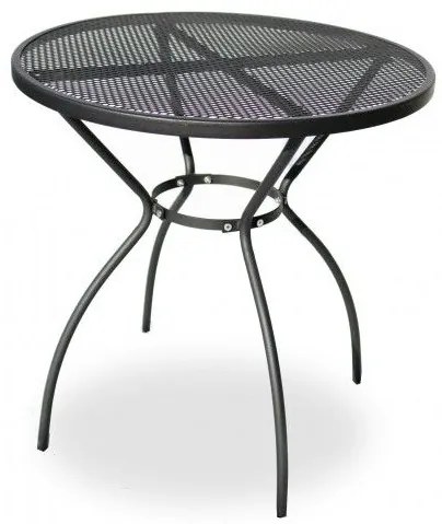 ROJAPLAST Kerti asztal fémből ZWMT-06 72 cm fekete