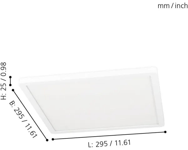 Eglo 31706 - LED RGBW Dimmelhető mennyezeti lámpa ROVITO-Z LED/14,6W/230V fekete