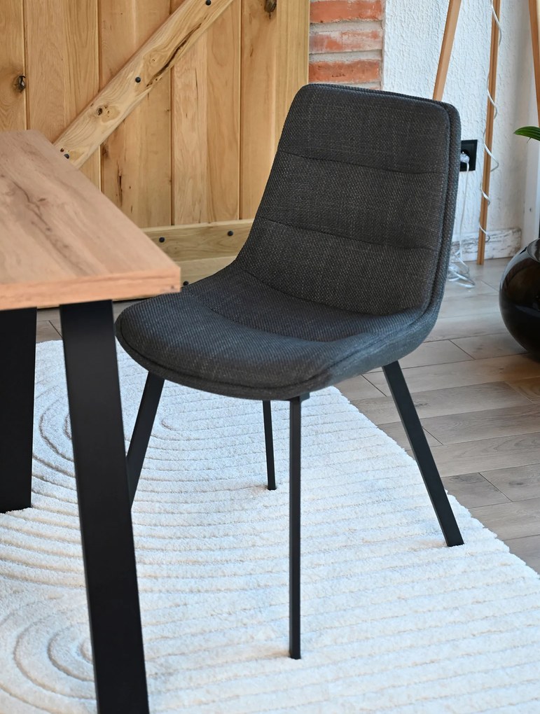 MAZZONI EXPORT IDA Antracitszürke (Basel 19 szövet) - MODERN KÁRPITOZOTT SZÉK LOFT NAPPALIBA/ÉTKEZŐBE