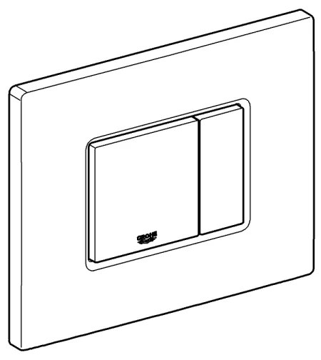 GROHE 38732DL0 - Öblítő nyomólap SKATE COSMOPOLITAN 156 × 197 mm rézszínű