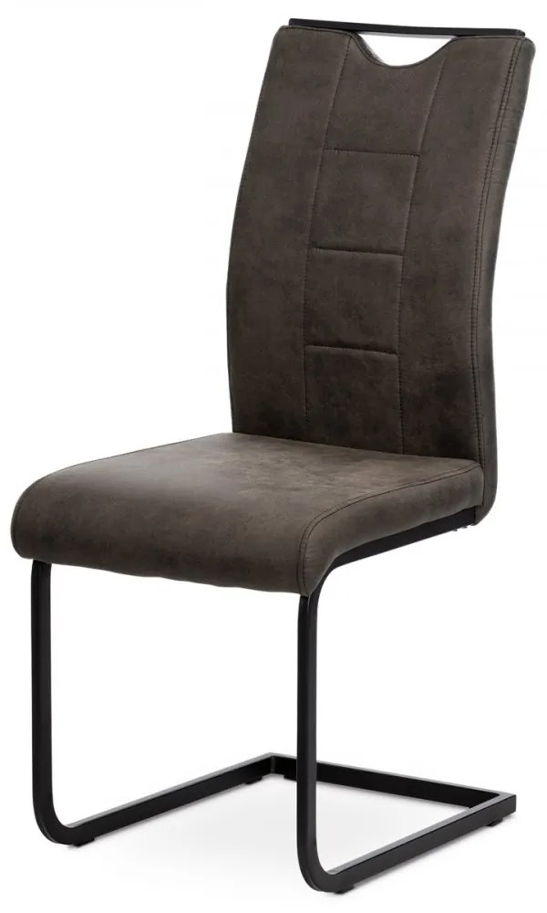 Scaun modern cu bază de sanie gri Dcl-412