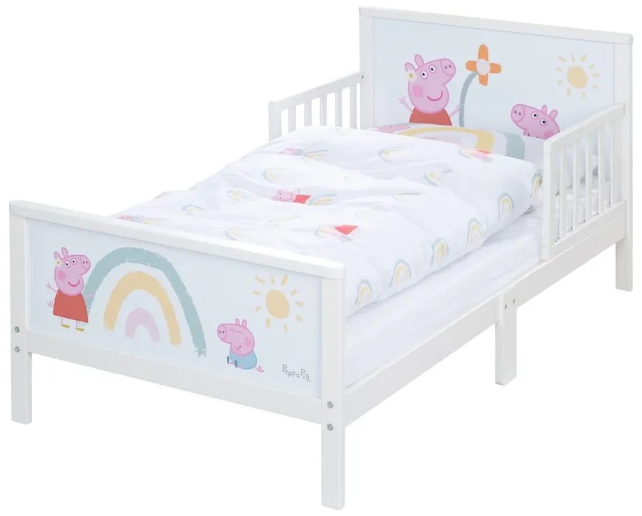 Fehér gyerekágy 70x140 cm Peppa Pig – Roba