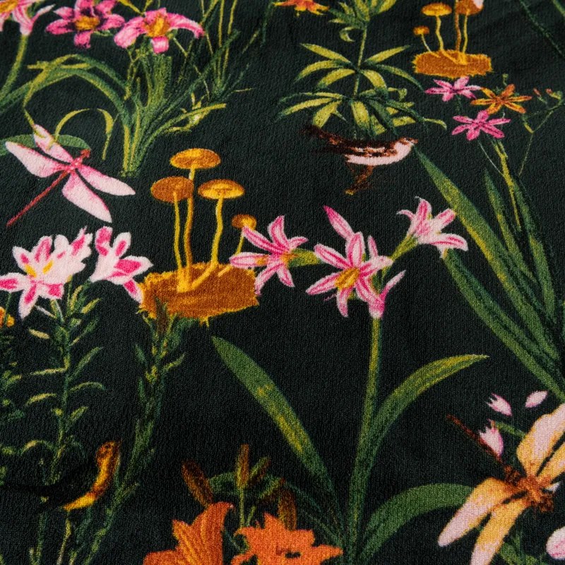 Mikroplüss ágyneműhuzat MYSTIC GARDEN sötétzöld Ágyneműhuzat mérete: 70 x 90 cm | 140 x 200 cm