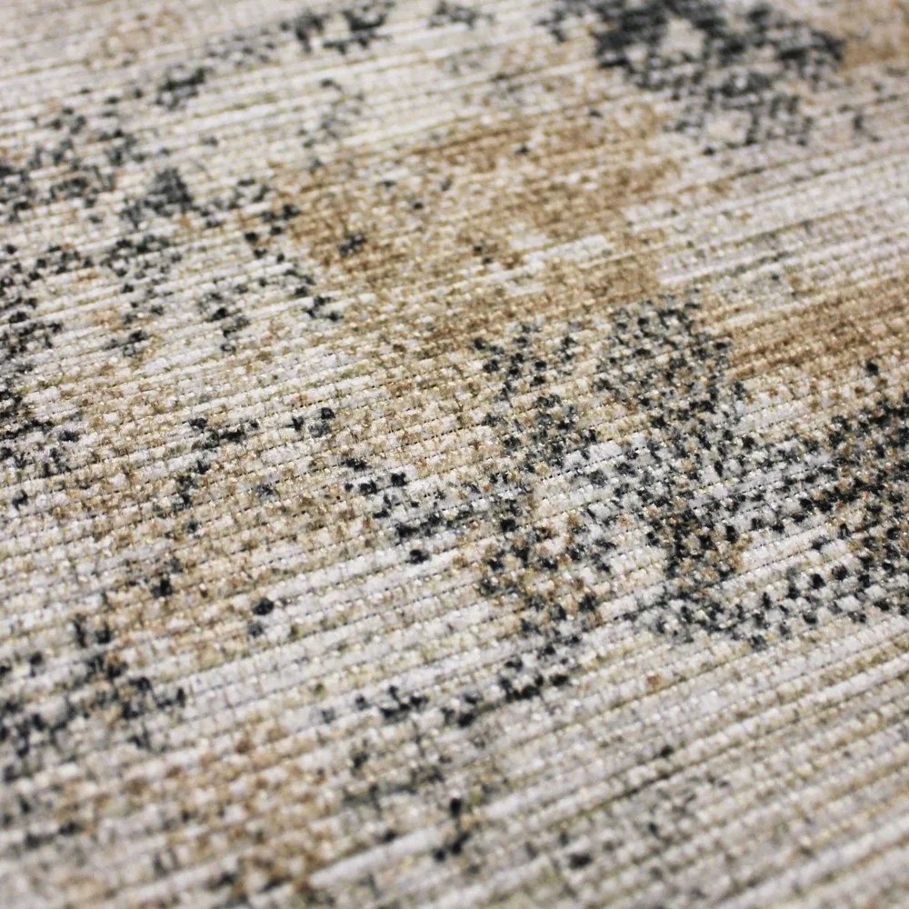 Szürkésbézs mosható szőnyeg 190x290 cm Lila Abstract – Flair Rugs