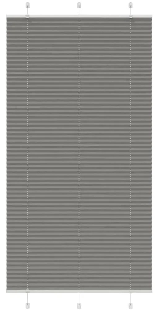 pliszírozott redőny antracit 105x200 cm szövetszélesség 104,4cm