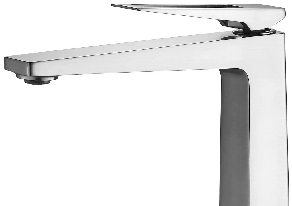 Fürdőszobai csaptelep Rea PARKER Nickel Brush INOX High