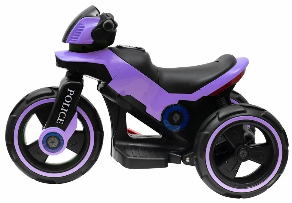 Baby Mix Rendőrség gyerek elektromos motorkerékpár, lila
