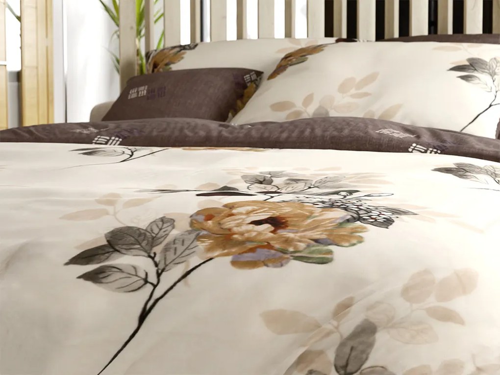 Kétoldalas ágynemű DUO SENSE CARMELIA mintás + párnahuzat 40x50 cm INGYEN Ágyneműhuzat mérete: 70 x 90 cm | 140 x 200 cm