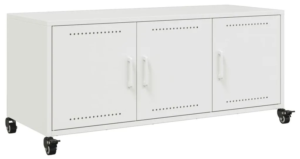 fehér acél TV-szekrény 100,5 x 39 x 43,5 cm