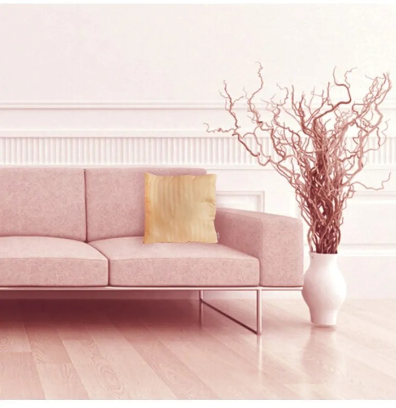 EMI barackszínű damaszt díszpárna, Párna 45x45 cm