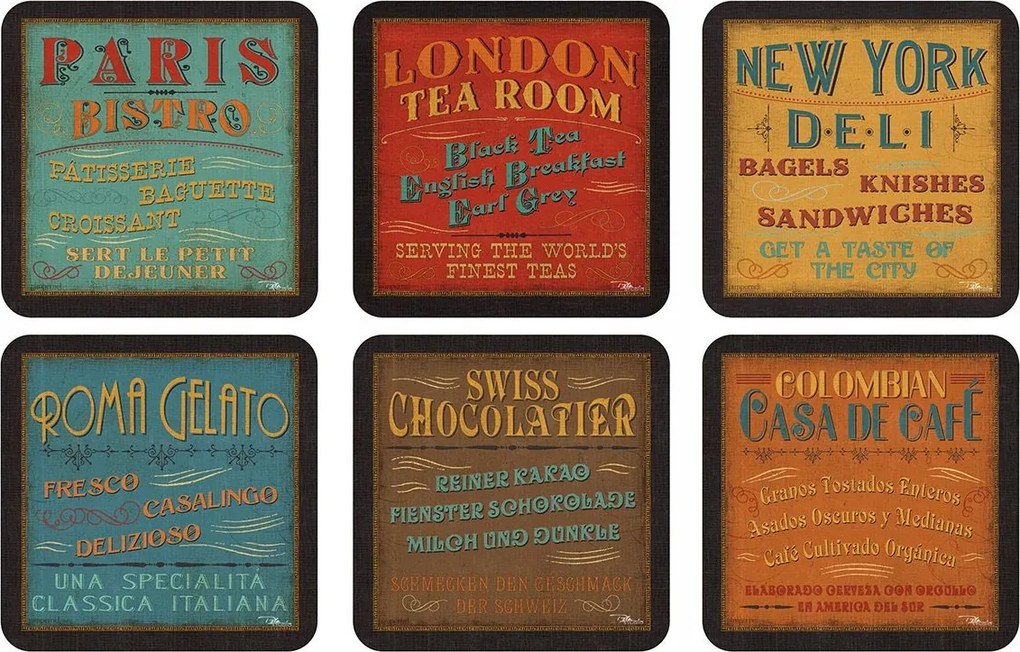 Parafa Alátétek Asztalra Pimpernel Lunchtime Kicsi 6 db