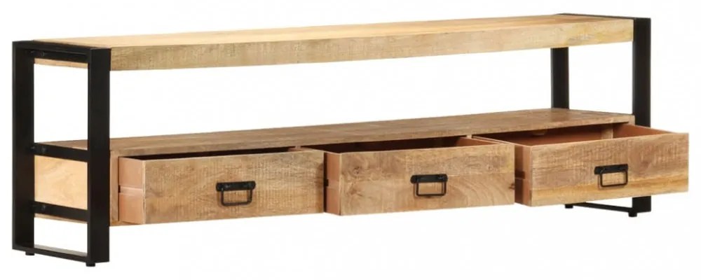 tömör mangófa TV-szekrény 150 x 30 x 45 cm