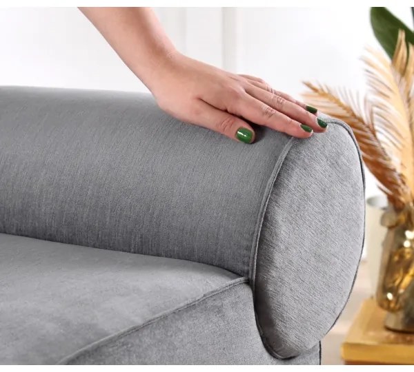 TIKI puff 47x45 cm szürke