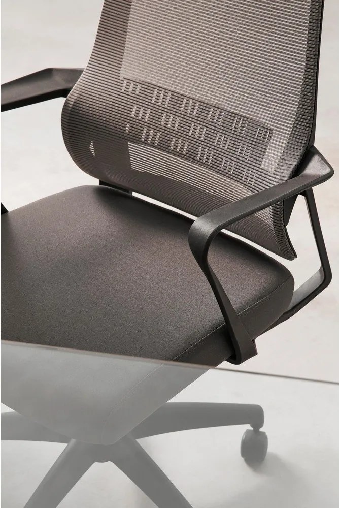 Fekete kárpitozott irodai szék Hoboken – Yes Everyday