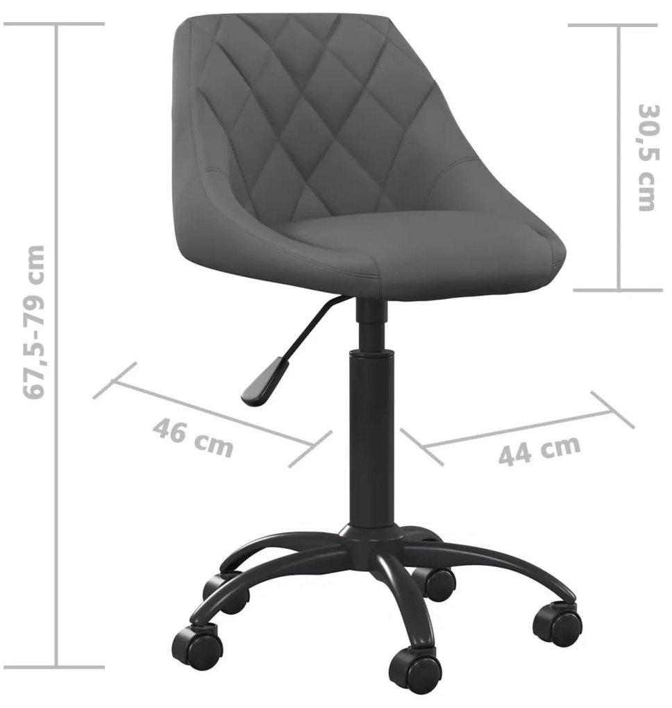 sötétszürke bársony irodaszék