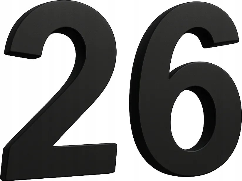 Fekete Alumínium Számok 20CM Címtábla Házszám Cím Betűk