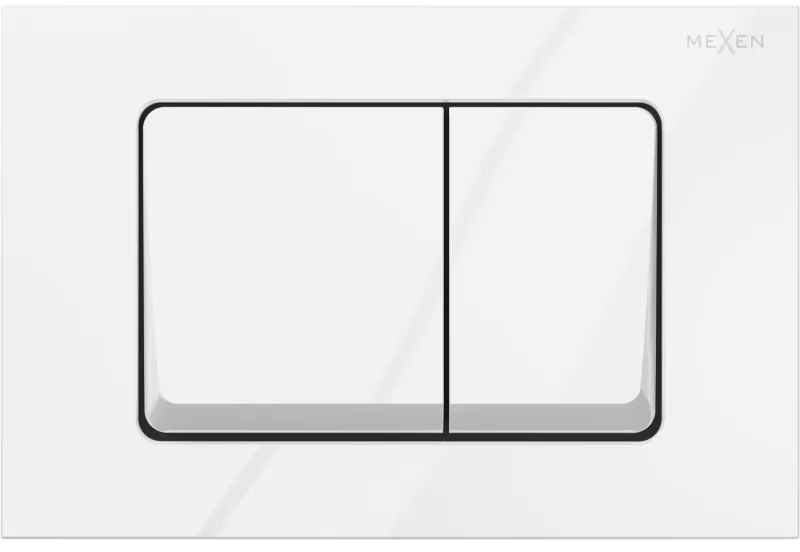 Mexen Fenix 10 XS öblítőgomb, fényes fehér - 601000