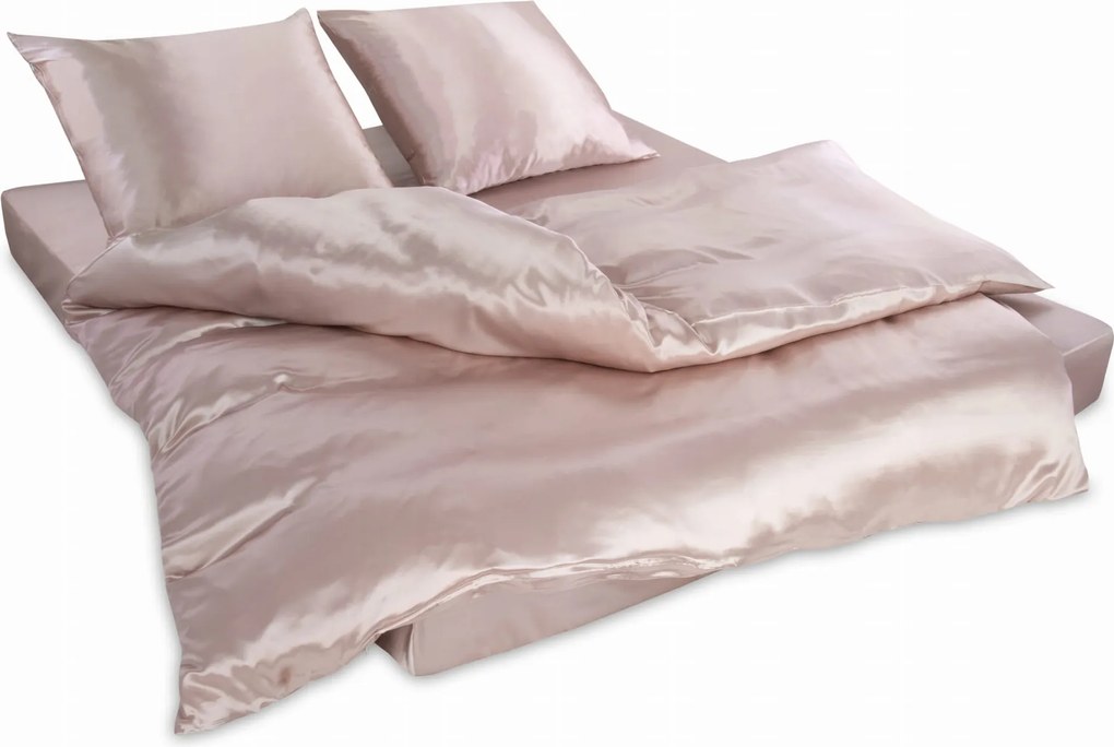 Klara Selyem ágyneműhuzat 200x220 Rózsaszín 100% Selyem