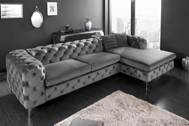 Sarok kanapé Modern Barock szürke
