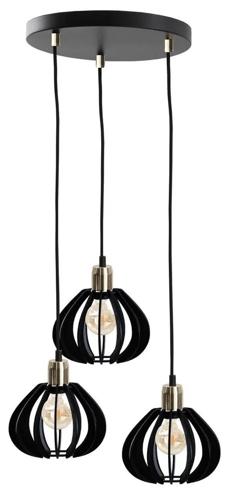 Csillár zsinóron GEM 3xE27/60W/230V