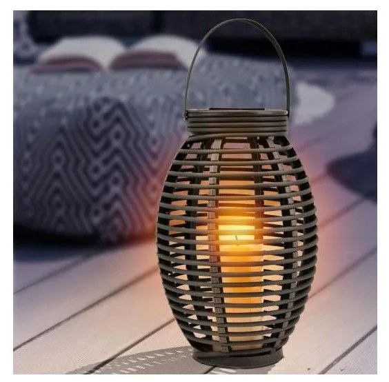 Globo Globo 33284 - LED Napelemes lámpa SOLAR LED/0,06W/3,2V IP44 rattan GL6921