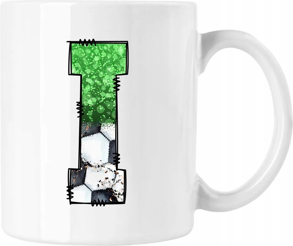 Bögre Labda Alfabetikus I betű 24 Fehér 330ml