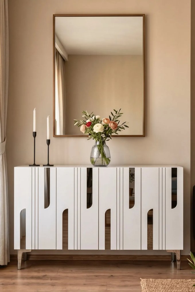 Nota 120 - Sapphire Oak, White, Silver